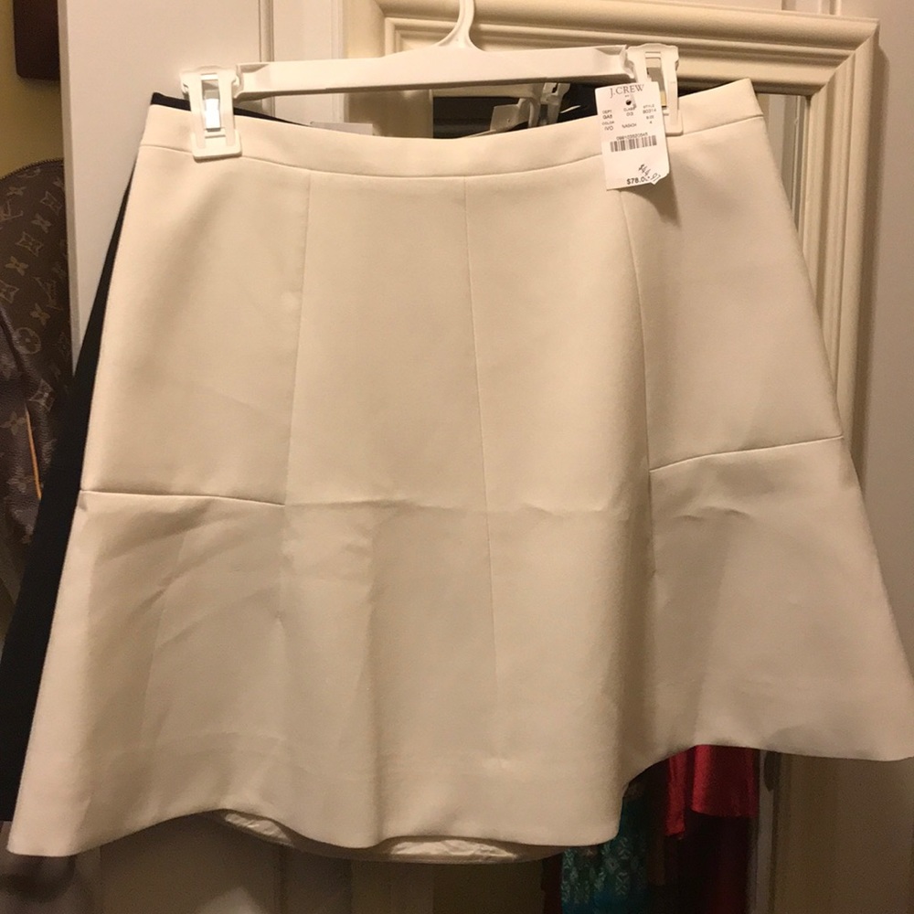 White J. Crew skirt
